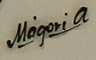 Signature of Aranka Mágori.