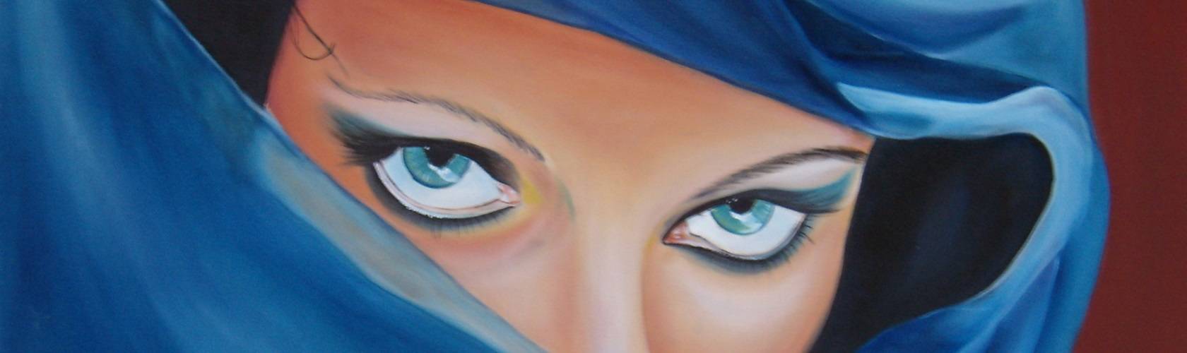 Extract from the painting Temptation. Aranka Mágori's artwork.