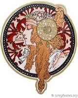 Blond girl. Artwork of Aranka Mágori. Identification number of evaluation: C-6/2/2004.